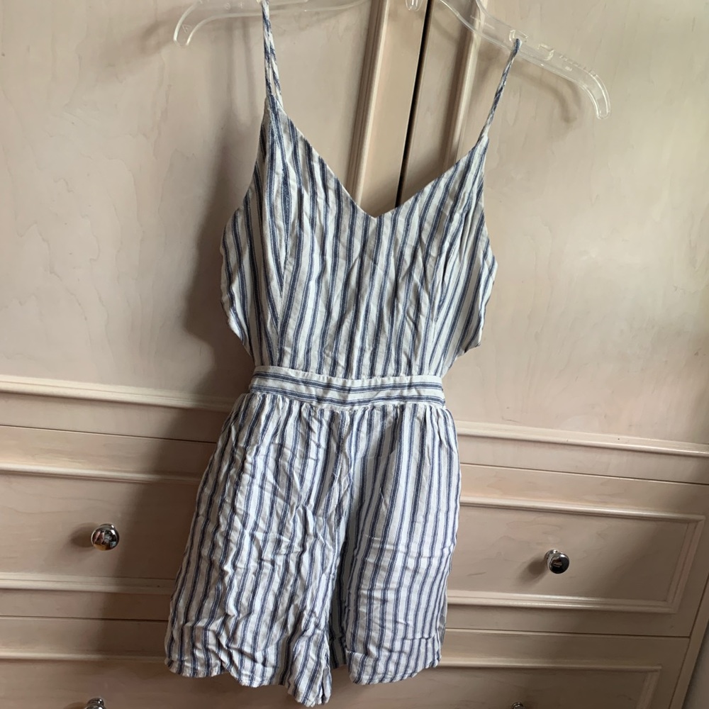 AEO STRIPED ROMPER